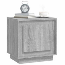 Berkfield Bedside Cabinet Grey Sonoma 44X35X45 Cm Engineered Wood - thumbnail 4
