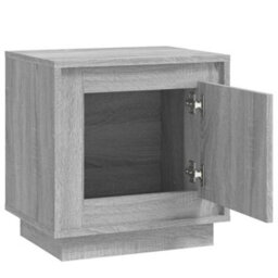 Berkfield Bedside Cabinet Grey Sonoma 44X35X45 Cm Engineered Wood - thumbnail 6