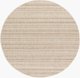 Livabliss Round Eagean-Global Beige Brown Cream In- & Outdoor Rug 160 X 160 Cm Easy Care, Non Shedding - thumbnail 1
