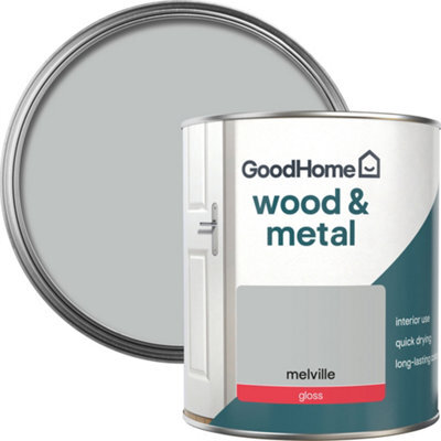 GoodHome Melville Gloss Interior Metal & Wood Paint, 750Ml - image 1