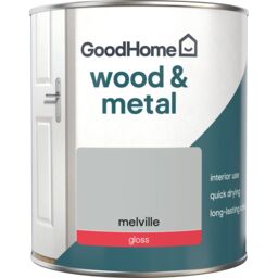 GoodHome Melville Gloss Interior Metal & Wood Paint, 750Ml - thumbnail 2