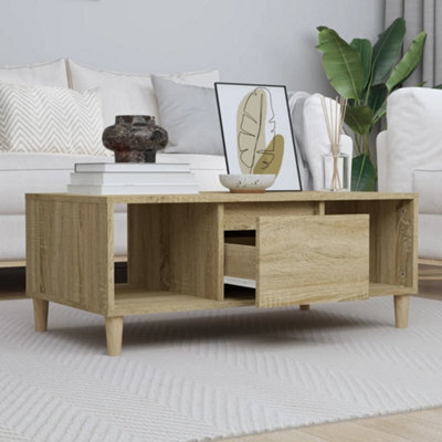 Berkfield Coffee Table Sonoma Oak 90X50X36,5 Cm Engineered Wood - image 1