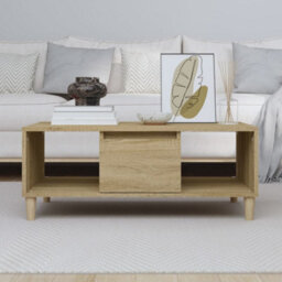 Berkfield Coffee Table Sonoma Oak 90X50X36,5 Cm Engineered Wood - thumbnail 3