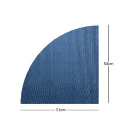 Nicoman Reversible Dual-Colour Blue/green Pvc Anti Slip Corner Shower Mat Bath Mat - Quadrant 53X53Cm - thumbnail 3