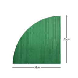 Nicoman Reversible Dual-Colour Blue/green Pvc Anti Slip Corner Shower Mat Bath Mat - Quadrant 53X53Cm - thumbnail 4