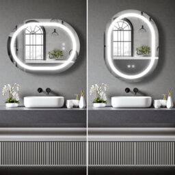 Belofay Ava 600 X 800 mm Bathroom Led Mirror, Wall Mounted, Dimmable Led Lights, Toughened Glass, Anti-Fog - thumbnail 5