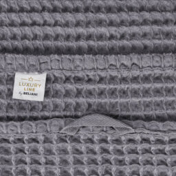 Beliani Set Of 4 Towels Areora Cotton Light Grey - thumbnail 4
