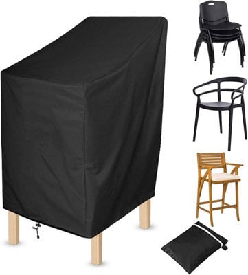 Waterproof Outdoor Chair Cover, 70X70X120Cm, Stackable Garden Cover - image 1