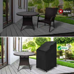 Waterproof Outdoor Chair Cover, 70X70X120Cm, Stackable Garden Cover - thumbnail 5
