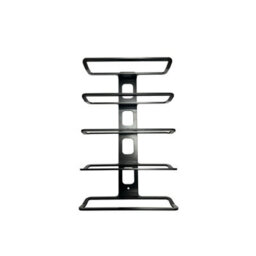 Burbage Iron Craft 5 Bottle Wall Mounted Wine Rack Black Metal Display Stand Holder Wr05B - thumbnail 2