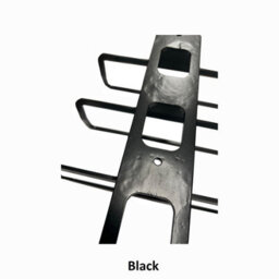 Burbage Iron Craft 5 Bottle Wall Mounted Wine Rack Black Metal Display Stand Holder Wr05B - thumbnail 3