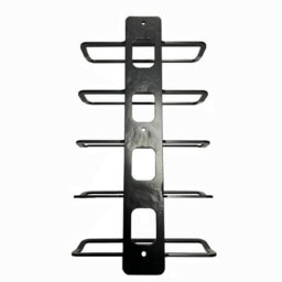 Burbage Iron Craft 5 Bottle Wall Mounted Wine Rack Black Metal Display Stand Holder Wr05B - thumbnail 4