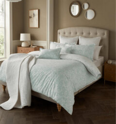 Samantha Faiers Home Ophelia Floral Reversible Superking Duvet Cover Set With Pillowcases - Duck Egg - thumbnail 1