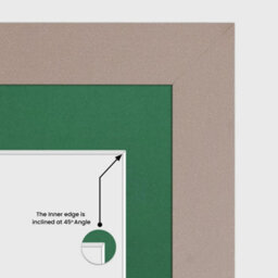 AK Frames 20X14 Rose Gold Modern Multi Photo Frame With Emerald Mount - Holds 2 Apertures (2X) A4 Photos - thumbnail 7