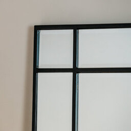 Chic Interiors Art Deco Black Framed Mirror 180Cm X 80Cm - thumbnail 2