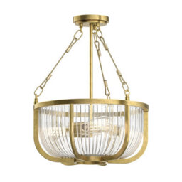 Luminosa Lighting Luminosa Kichler Roux Cylindrical Pendant Ceiling Light Natural Brass - thumbnail 5