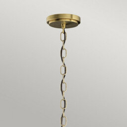 Luminosa Lighting Luminosa Kichler Roux Cylindrical Pendant Ceiling Light Natural Brass - thumbnail 3