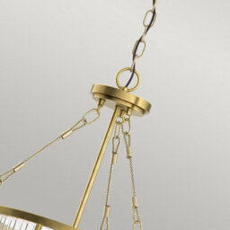 Luminosa Lighting Luminosa Kichler Roux Cylindrical Pendant Ceiling Light Natural Brass - thumbnail 4
