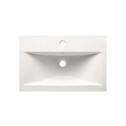 Plum&clay Novela Gloss White Wall Hung Vanity Unit With Ceramic Basin (W)600mm - thumbnail 2