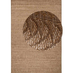 The Rugs Indoor Outdoor Granado Rug Chevron Design, Weather Resistant Pile In Beige - thumbnail 2