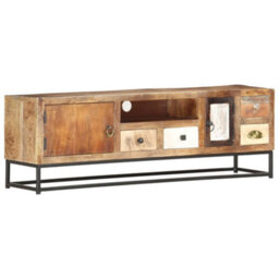 Berkfield Industrial Tv Cabinet 120X30X40 Cm Solid Reclaimed Wood - thumbnail 2