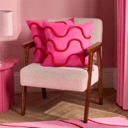 Ohs 2 X Tufted Wave Cushion Cover Luxury Modern - Red/pink - thumbnail 1