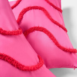 Ohs 2 X Tufted Wave Cushion Cover Luxury Modern - Red/pink - thumbnail 4