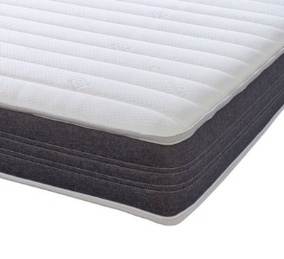 eXtreme Comfort Ltd Extreme Comfort Grey Sirocco 18Cms Deep Hybrid Spring & Memory Foam Mattress 4Ft Small Double - image 1