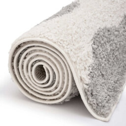 The Rugs Moodi Shaggy Grey Tarn Rug Runner Abstract Thick High Pile For Living Rooms, Bedrooms, Hallways, Kitchens - thumbnail 6