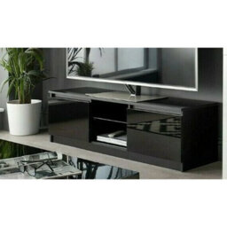 Black 140Cm Tv Stand Cabinet Led Lights For 50-65 Inch Tvs - thumbnail 5