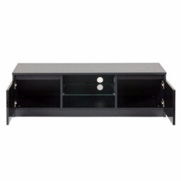 Black 140Cm Tv Stand Cabinet Led Lights For 50-65 Inch Tvs - thumbnail 1