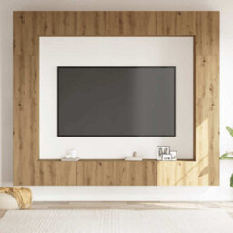Berkfield Modern Wall Mounted Tv Cabinets 8 Pcs Artisan Oak Engineered Wood - thumbnail 3