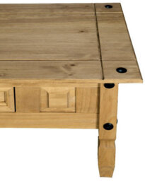 Mews Corona Pine Coffee Table 1 Drawer Solid Wood Occasional Table - thumbnail 5