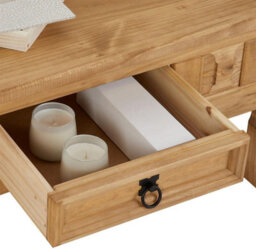 Mews Corona Pine Coffee Table 1 Drawer Solid Wood Occasional Table - thumbnail 7
