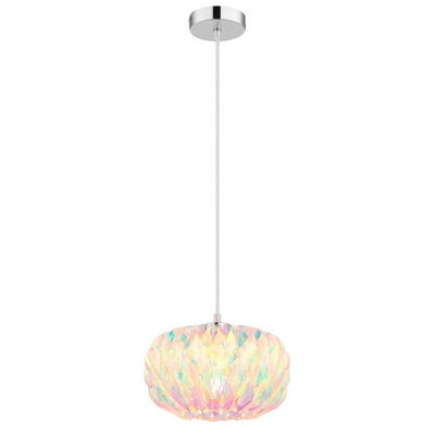 Luminosa Lighting Luminosa Juana Pendant Ceiling Light Chrome E27 - image 1