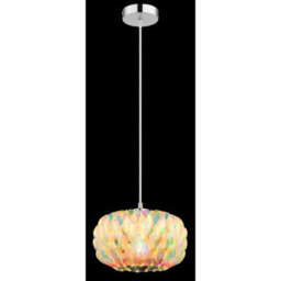 Luminosa Lighting Luminosa Juana Pendant Ceiling Light Chrome E27 - thumbnail 4
