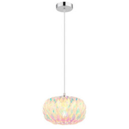 Luminosa Lighting Luminosa Juana Pendant Ceiling Light Chrome E27 - thumbnail 1