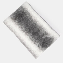 Ohs Stripe Faux Fur Throw, Grey - 125 X 150Cm - thumbnail 6