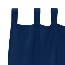 Berkfield Curtains With Curtains 2 Pcs Dark Blue 245 X 140 Cm Polyester - thumbnail 4