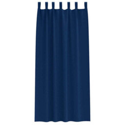 Berkfield Curtains With Curtains 2 Pcs Dark Blue 245 X 140 Cm Polyester - thumbnail 3