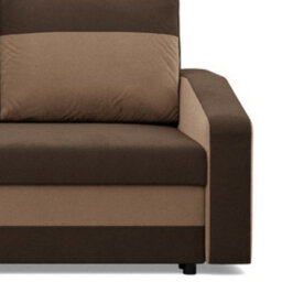 Orion A Compact Upholstered Sofa Bed With Storage Pull Out Guest Bed In Brown And Light Brown - thumbnail 6