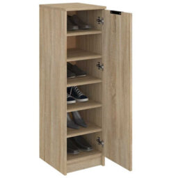 Vidaxl Shoe Cabinet Sonoma Oak 30X35X100 Cm Engineered Wood Shoe Cabinets - thumbnail 4
