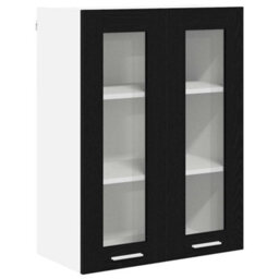 Walplus Hanging Cabinet Riga Black Oak 60 X 31 X 80 Cm Engineered Wood - thumbnail 2
