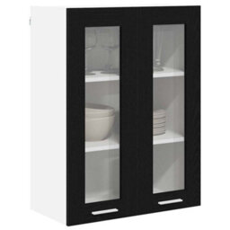 Walplus Hanging Cabinet Riga Black Oak 60 X 31 X 80 Cm Engineered Wood - thumbnail 3