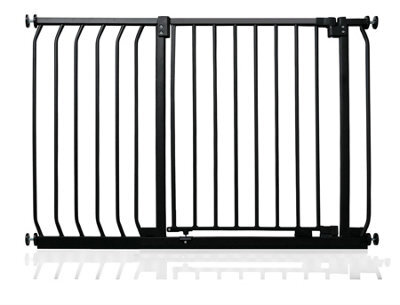 Safetots Elite Pressure Safety Gate, 98Cm - 107Cm, Matt Black, Pressure Fit Stair Gate - image 1