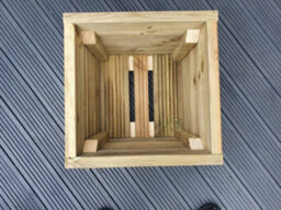 Square Wooden Treated Decking Planters Pots 60Cm X 60Cm 4 Layers - 50Cm - thumbnail 5