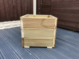 Square Wooden Treated Decking Planters Pots 60Cm X 60Cm 4 Layers - 50Cm - thumbnail 3