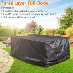 Heavy Duty Outdoor Patio Furniture Cover - Waterproof, Uv & Weather Resistant - 152X104X71Cm Black - thumbnail 4