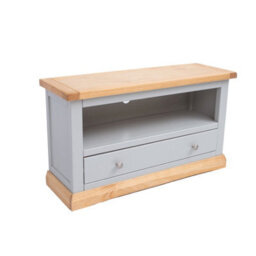 Cabinet Bits Bomporto Light Grey 1 Drawer Tv Cabinet Chrome Knob - thumbnail 3