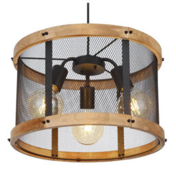 Luminosa Lighting Luminosa Jeanie Cylindrical Pendant Ceiling Light Matt Black 3X E27 - thumbnail 3